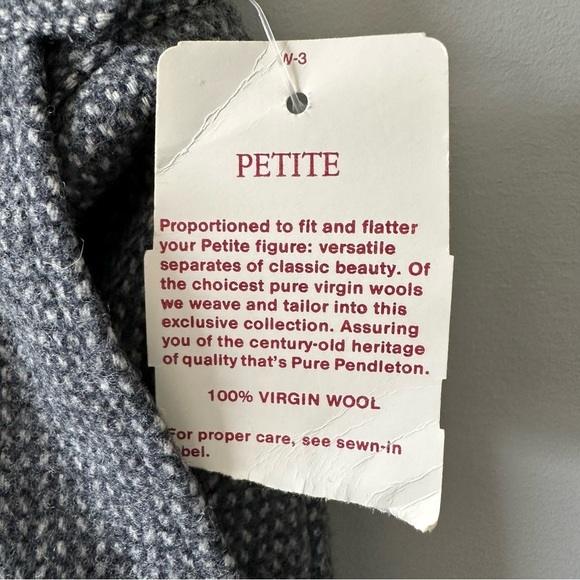 Pendleton Vintage Deadstock NWT 100% Virgin Wool Lined Skirt Women’s Petite 14 - Picture 5 of 13